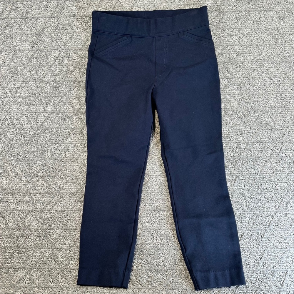 SPANX Perfect‎ Navy Pant Petite Size M Medium Cropped Ankle Pants